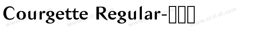Courgette Regular字体转换 Courgette Regular字体转换
